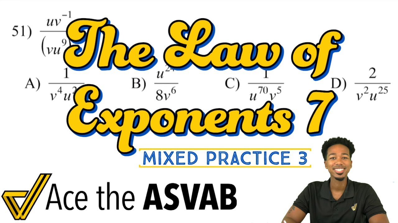 ASVAB Math Exponents (Mixed Practice Problem 3 Quotient and Power