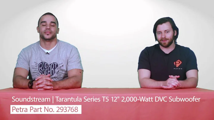 Soundstream T5.122 Tarantula Series T5 12" 2,000-Watt DVC Subwoofer