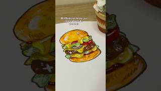 Siempre una hamburguesa 🍔 #art #viralvideo #drawing #dibujo #artist #alcoholmarkers #arrtx