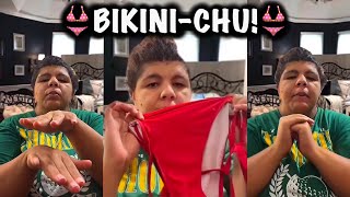 Tophia shows off her bikini and defends her bad choices