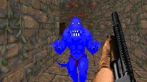 Doom Temple Of The Lizard Men Map01 (100% Secret) Gameplay