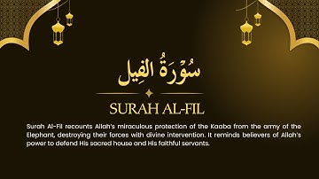 “Surah Al-Fil | Allah’s Protection of the Ka’bah | سورة الفيل”