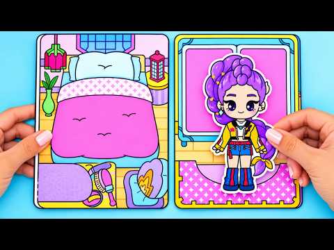 🌙🎤 K-Pop Meets Magic! 💖 DIY Gamebook Adventure ✨ Creative Crafts