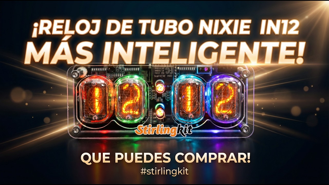 The smartest Nixie IN12 tube clock you can buy! #stirlingkit - YouTube