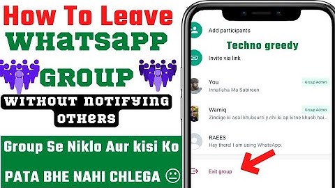 How to Leave WhatsApp Group Without Notifying others Members in Android !! 2025