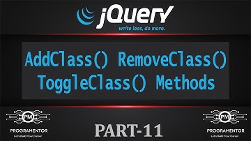 11 | AddClass RemoveClass ToggleClass Methods In jQuery | jQuery Tutorial | jQuery (Hindi/Urdu)