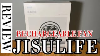 Camping Rechargeable Jisulife Desk Fan Review