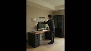 Empty Room to Minimalist Desk Setup | IKEA ALEX Build Timelapse 2026