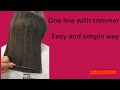 One line with a trimmer|easy and simple way (@rajendrapalaskar9497 )