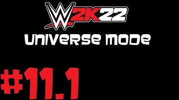 WWE TITLE MATCH - WWE 2K22 Universe Mode Ep. 11.1