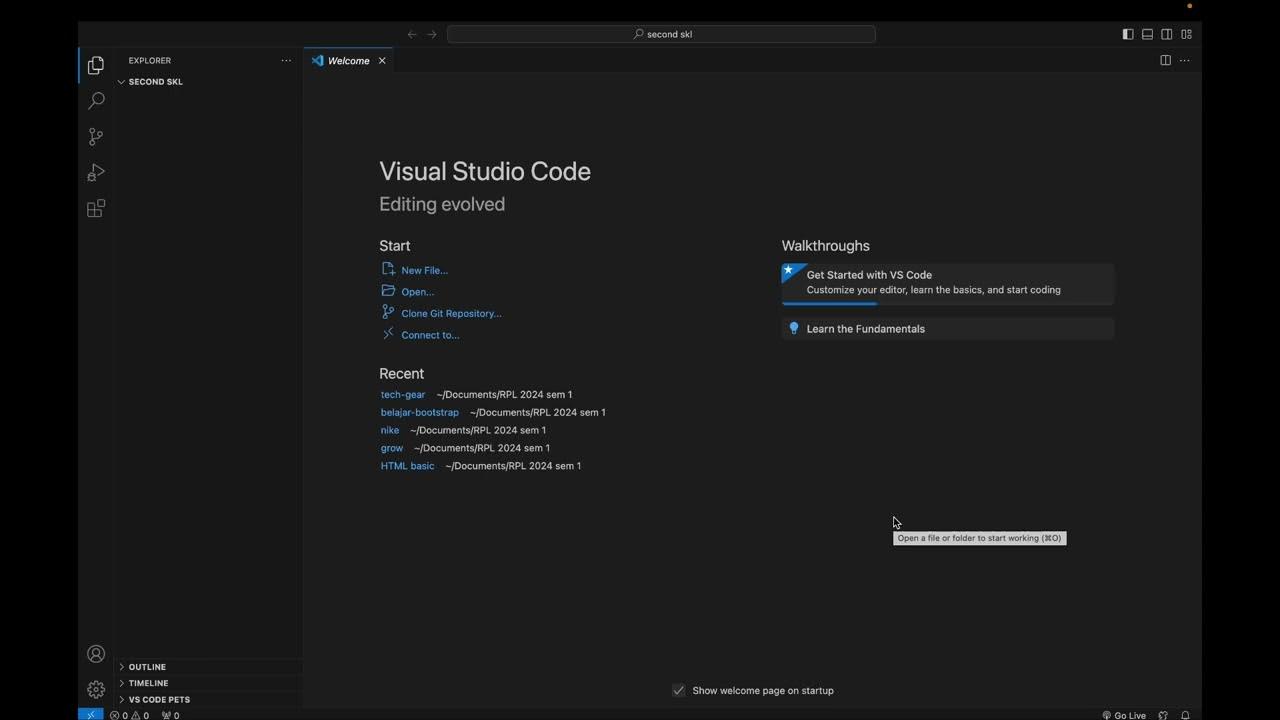how to use visual studio code and basic html (second skl) - YouTube