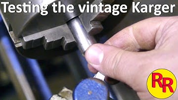Testing my vintage Kargar lathe after installing a motor and VFD