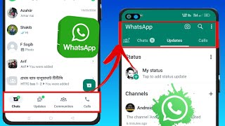 Как изменить нижнюю панель навигации WhatsApp 2024 | Удалить панель навигации WhatsApp снизу вверх