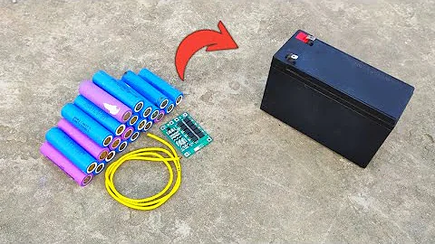 How to convert 12v 7Ah Lead Acid Battery Into 12v 12Ah Lithium ion Battery Pack DIY battery pack