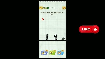 Draw 2 Save Stickman Puzzle New Update Level 103 Please help him propose to her