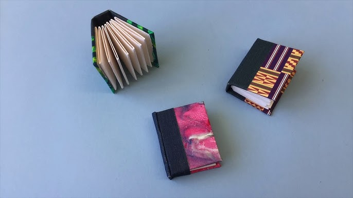 How to make miniature books 4 ways! Beginner friendly tutorial. DIY libros.  Dollhouse accessories 