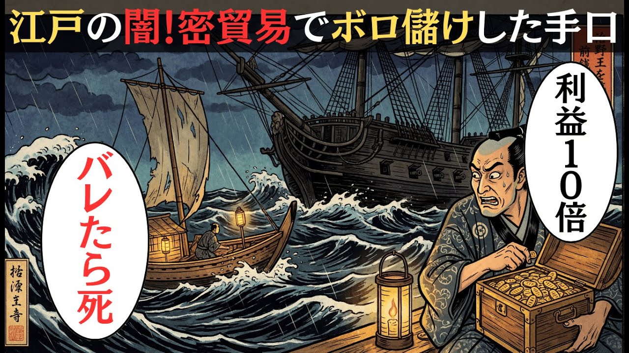 江戸の海を染めた「抜け荷」｜一夜で千両が一万両になる罪と欲望の物語