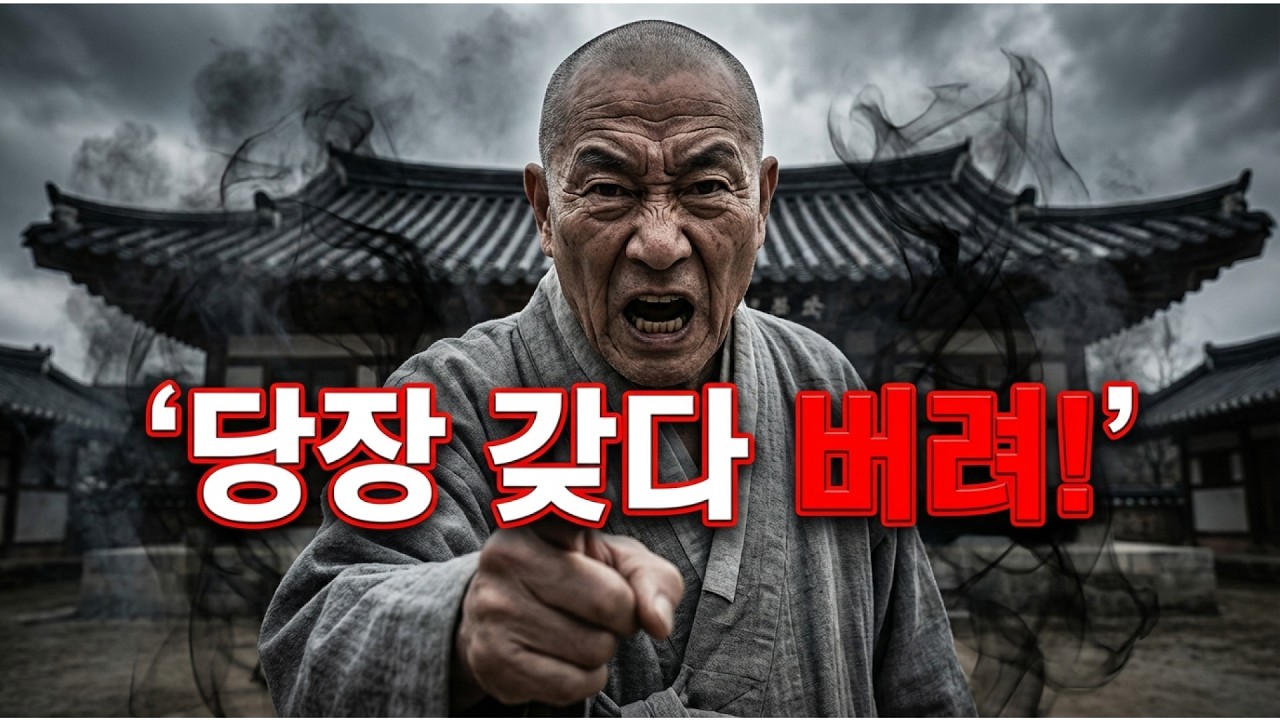 집안에 '이 물건' 있으면 당장 버리세요. 노스님이 대문 앞까지 쫓아와서 호통친 사연! 