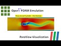 How to simulate a Flow around Cylinder - Von Karman in #OpenFoam - #ParaView #AsmaaHadane