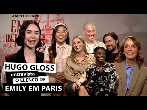 Hugo Gloss interviews the cast of "Emily in Paris"
