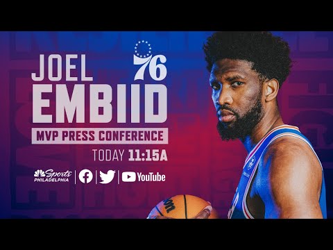 Joel Embiid NBA MVP Press conference | Live Today at 11:15 am