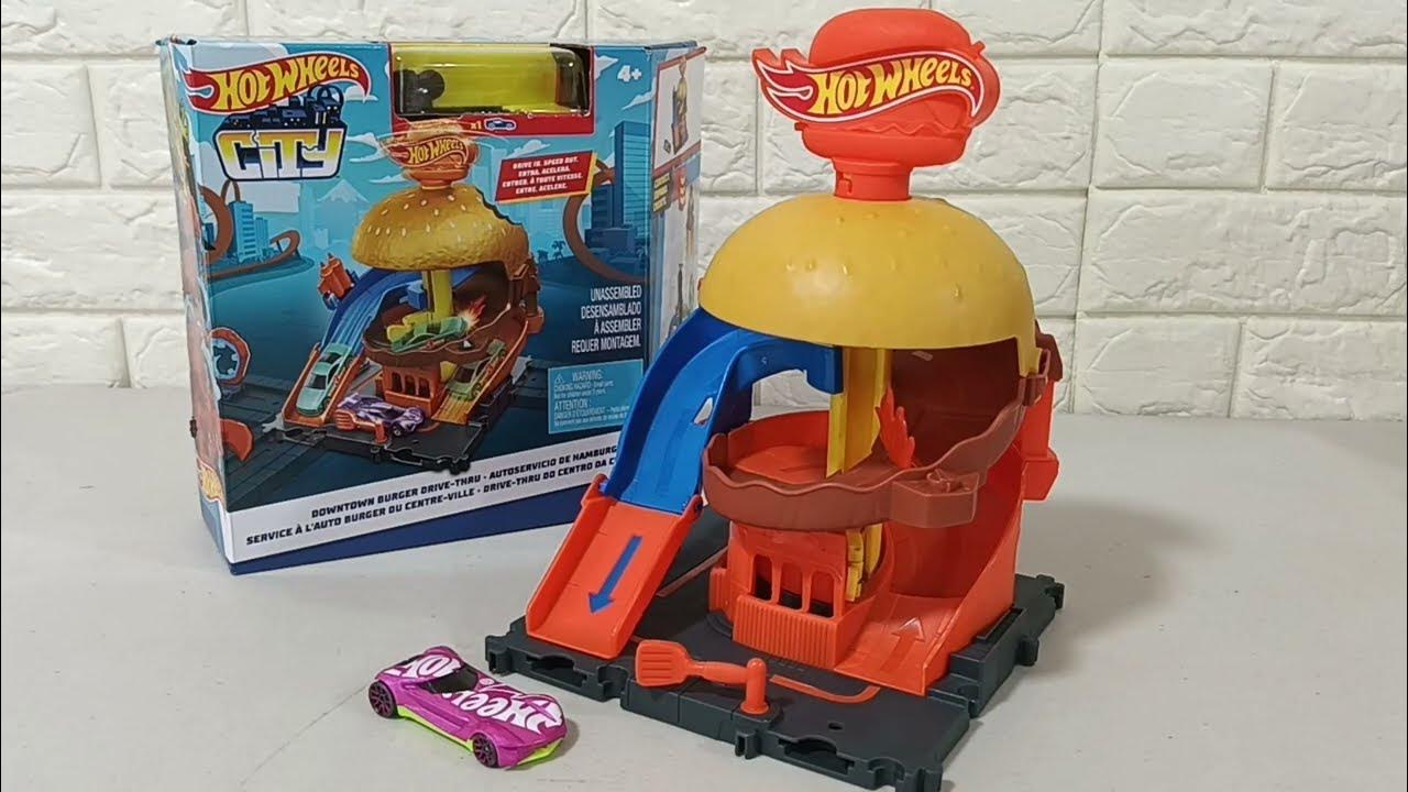 Unboxing of HOT WHEELS DOWNTOWN BURGER DRIVE-THRU