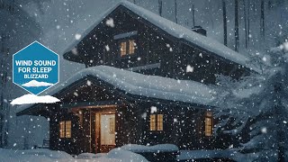 ❄️Freezing Blizzard in a Log Cabin, Snow Wind Sounds for Sleeping, Studying & Relaxation