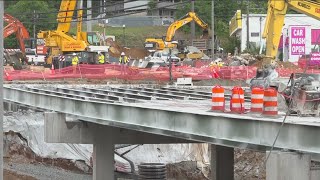 Congestion near North Druid Hills bridge work