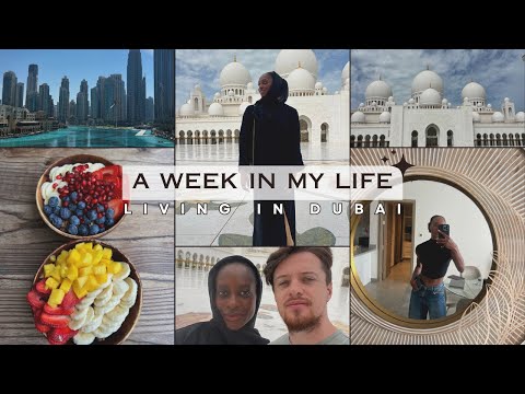 DUBAI VLOG | food, fitness, healthcare | What it's like living in Dubai | GRAND MOSQUE ABUDHABI