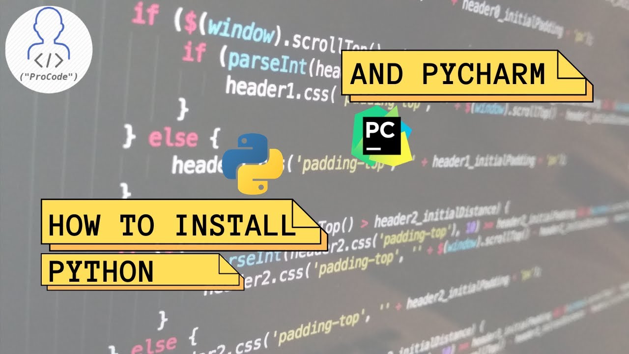 How to download Python and PyCharm (Python Tutorial For Beginners pt. 1 ...