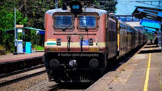 8 Trains in just 8 minutes in busiest Manglore - shornur section of kerala | Indian railways