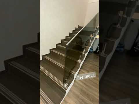 Стеклянные лестничные ограждения,