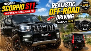 Modified Scorpio N11 🔥😈 | Indian Car Simulator 3D | Crazy Off-Road Driving Gameplay 2026 screenshot 3