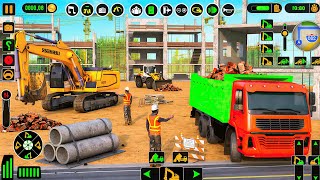 👷City Road Construction Simulator 3D 🚧 | Heavy Excavator & Truck - Android Gameplay screenshot 5