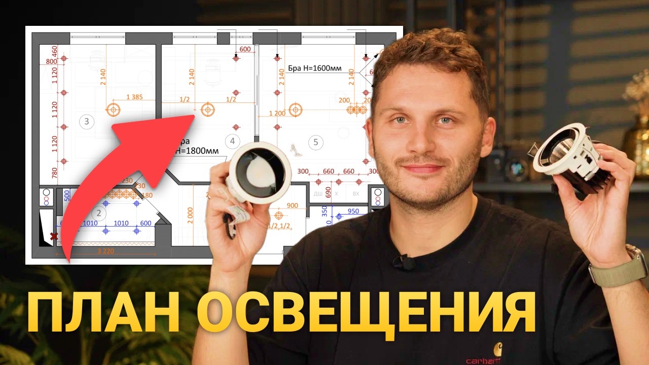 Как СПЛАНИРОВАТЬ ОСВЕЩЕНИЕ своими руками? Расположение светильников в ...