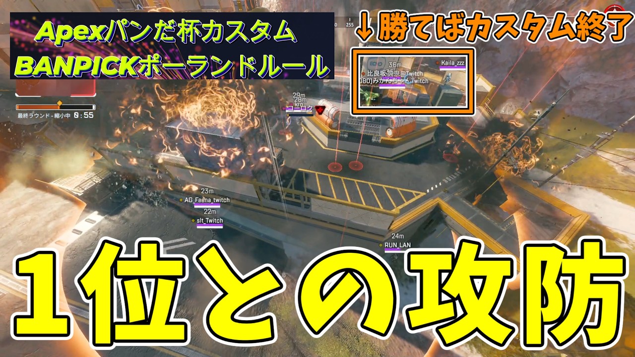 【Apexパンだ杯カスタムダイジェスト5・6戦目】1位チームを狙う数多のチームとの攻防!最終的に笑うのはどのチーム?【APEXLEGENDS】