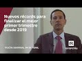Nuevos récords para finalizar el mejor primer trimestre desde 2019