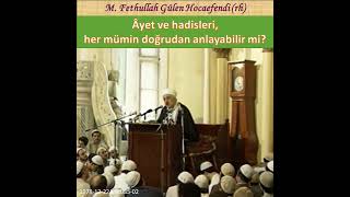 1978 - 12 - 22A Sc085 - 02 Âyet Ve Hadisleri, Her Mümin Doğrudan Anlayabilir Mi?