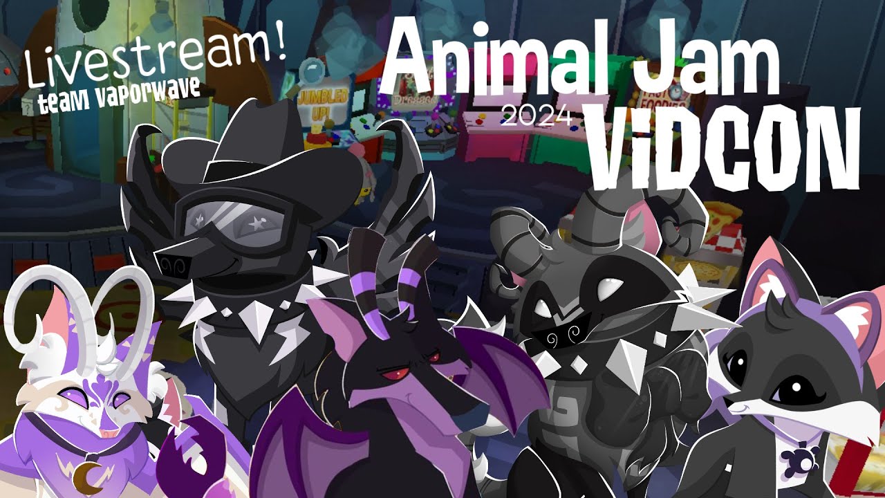 ANIMAL JAM VIDCON LIVESTREAM - minigames, drops and more!