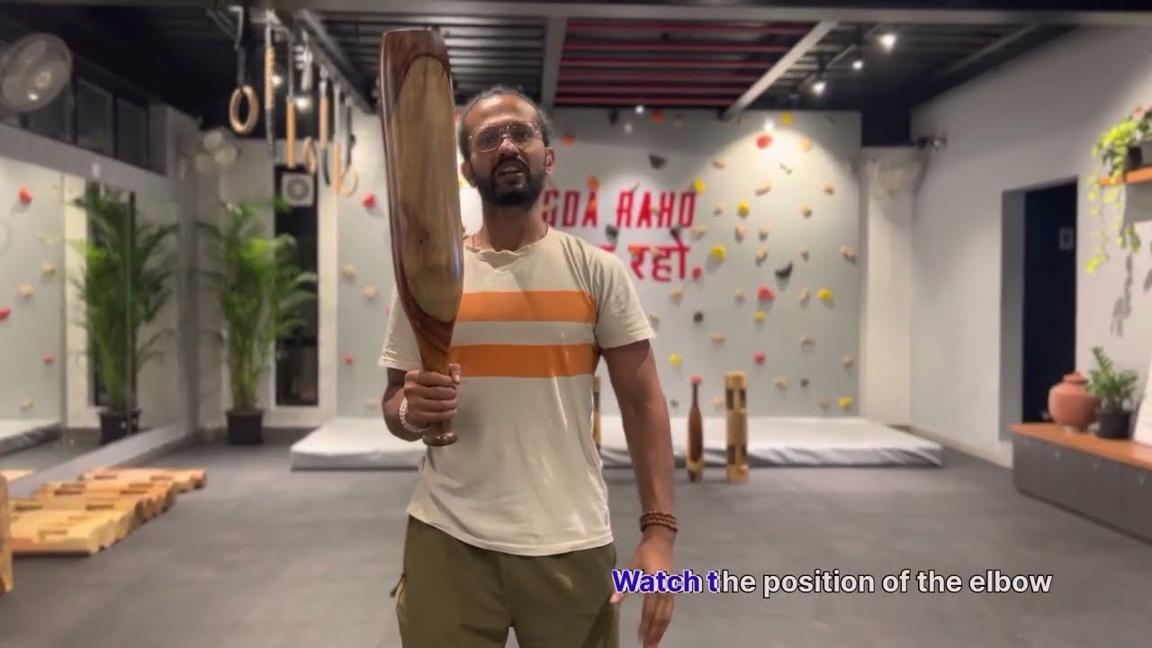 Posture correction drill with Mudgar/ Karlakattai. Indian exercises for people with desk jobs.