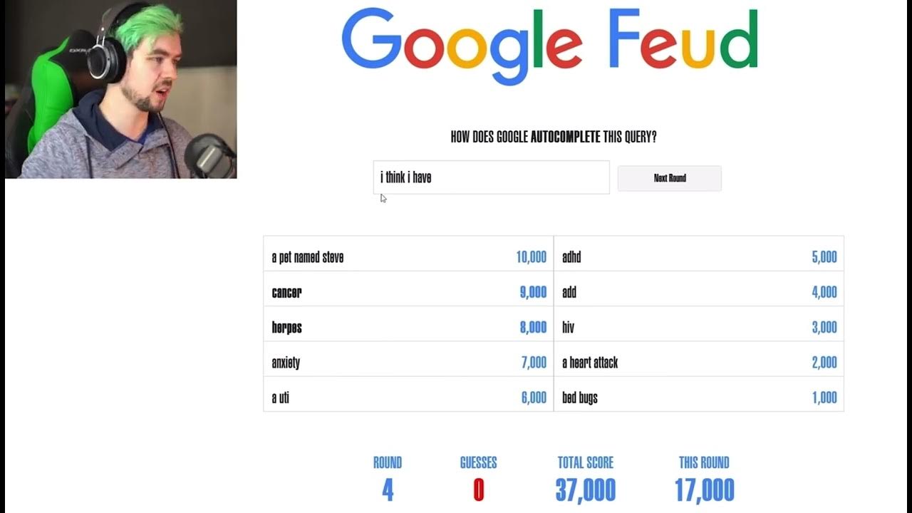 I was re watching the Google feud videos decided to play to see this answer  😂 pet named Steve : r/Markiplier