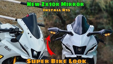 R15 V4 ZX10R Mirror Install Crazy Modification 🤩