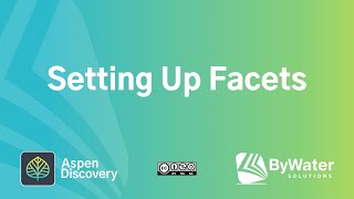Setting Up Facets