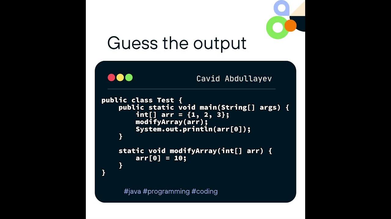 Guess the output #14 #java #coding - YouTube