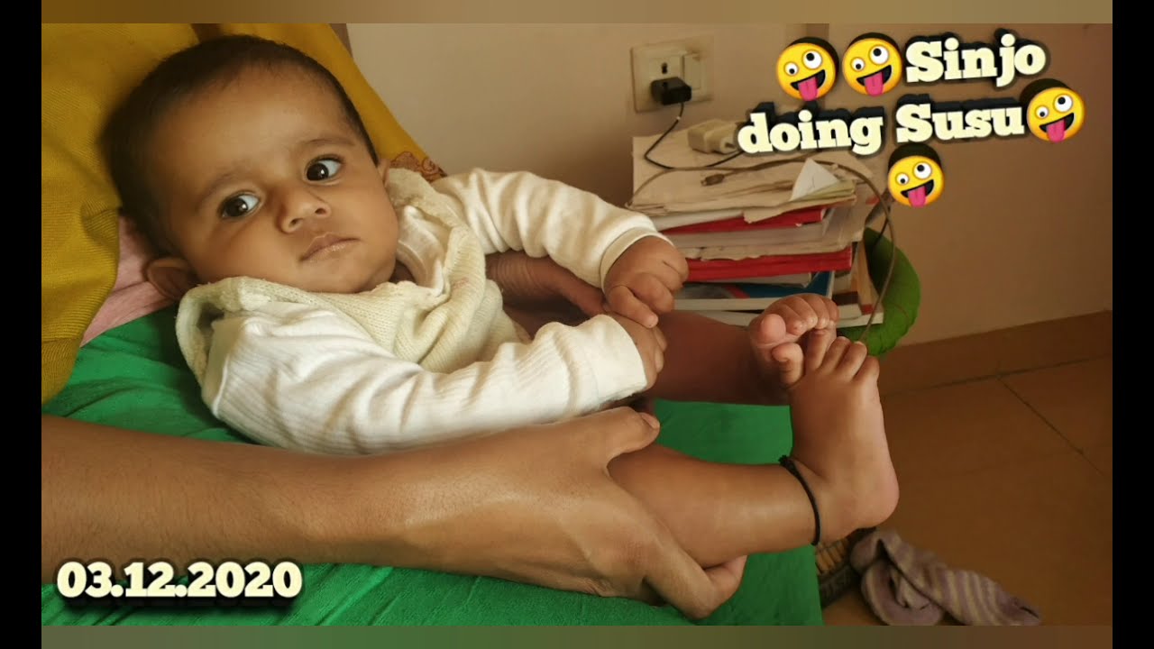 Sinjo,Baby Doing Susu🦊🐀🤡😸🐒🐕‍,031020,Cute baby video 4 months old baby  video,Baby Susu - YouTube