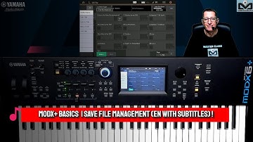 Yamaha MODX+ Basics | Save management (English with subtitles)