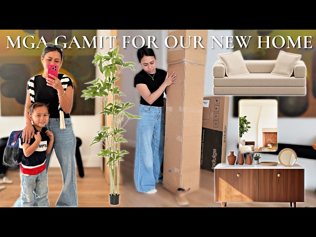 MGA NABILING GAMIT FOR OUR NEW HOME! NASA BIG GIRL SEAT SI BUNSO! ❤️ | rhazevlogs