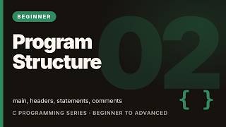 C Programming Tutorial #2: Structure of a C Program | Learn C (Beginner) News