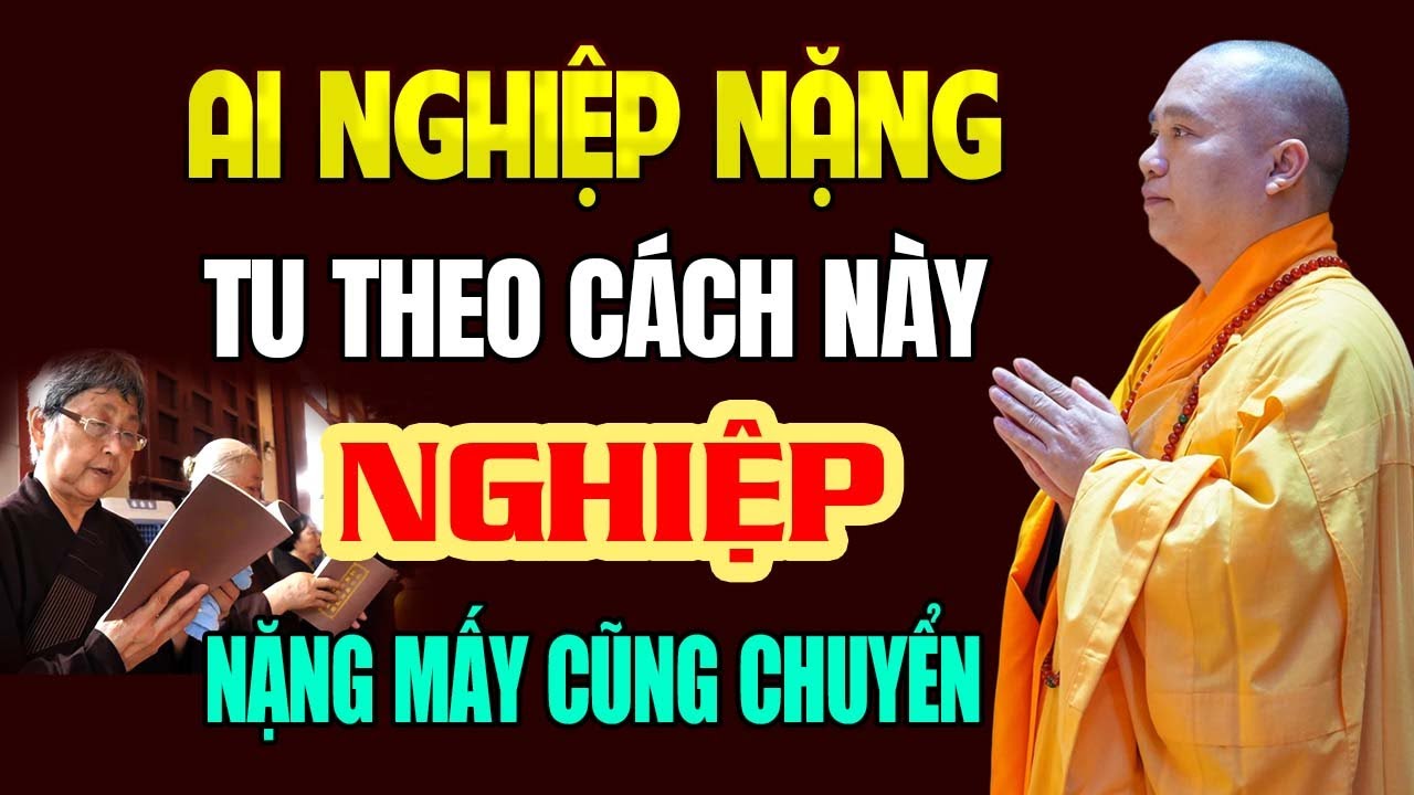 Ai Nghiệp Nặng, Tu Theo Cách Này, Nghiệp Nặng Đến Mấy Cũng Chuyển | Thầy Thích Đạo Thịnh