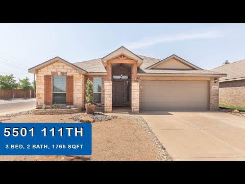 5501 111th St, Lubbock, TX home video tour